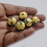 10pcs 16mm size painted wooden beads round