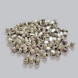 100grams round ball and tube silver beads metal base 3 to 5mm size