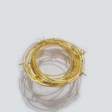 20pcs (10pairs) pkg. gold Earring making Hoops