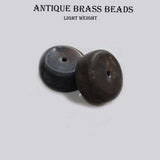 10pcs, Antique brass beads large size