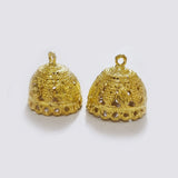 2 pairs pkg. big size about 25mm gold plated Jhumka making