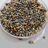 50grams pkg. Metallic Seed beads mix