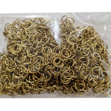 100grams pkg. 8mm antique gold jump ring for jewelry making