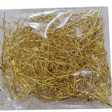 100 grams pkg. economy quality gold head and eye pin mix