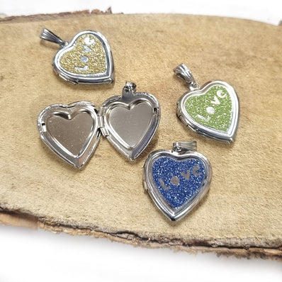 4pcs openable love charms locket