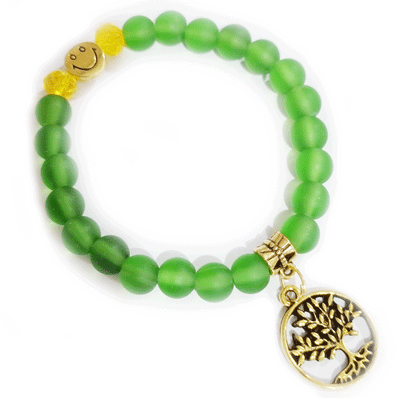 Matt Finish crystal Glass Beads Stretchable fashion bracelets