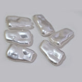 20 PIECES PACK'SIZE APPROX 15 MM' COTON ACRYLIC BAROQUE PEARLS