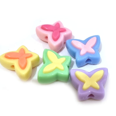 10 PIECES PACK' APPROX 16 MM FANCY ACRYLIC BEADS