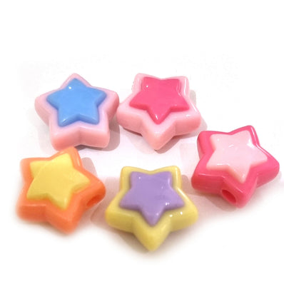 10 PIECES PACK' APPROX 17 MM FANCY ACRYLIC BEADS