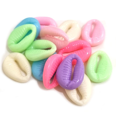 25 PIECES PACK' APPROX 18 MM FANCY ACRYLIC BEADS