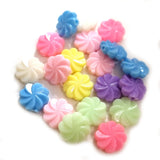 25 PIECES PACK' APPROX 11 MM FANCY ACRYLIC BEADS