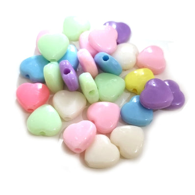 25 PIECES PACK' APPROX 11 MM FANCY ACRYLIC BEADS