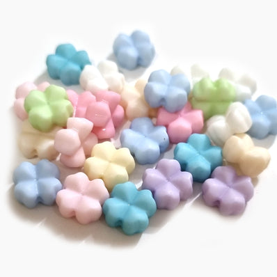 100pcs Pastel colour acrylic beads size about 5x10mm