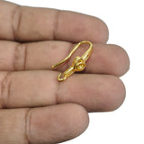 2 PAIRS (4 PIECES) PACK' APPROX 21 MM LONG 18K GOLD POLISH
