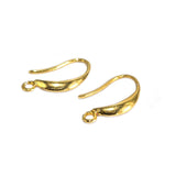 2 PAIRS (4 PIECES) PACK' APPROX 18 MM LONG 18K GOLD POLISH