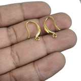 2 PAIRS (4 PIECES) PACK' APPROX 18 MM LONG 18K GOLD POLISH