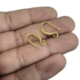 2 PAIRS (4 PIECES) PACK' APPROX 17 MM LONG 18K GOLD POLISH