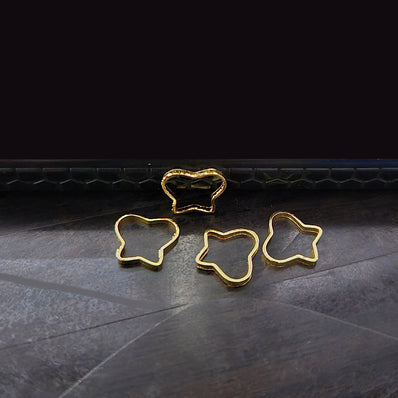 40 PIECES PACK GOLD POLISHED' 8x10 MM APPROX SIZE