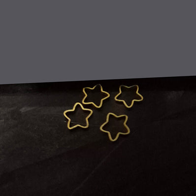 40 PIECES PACK GOLD POLISHED' 9 MM APPROX SIZE, Start Shape