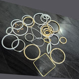 40pcs mix Ring and connectors Gold and Silver tone big and small size