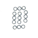 10 Pieces Pack' 3 loop connector antique silver finish