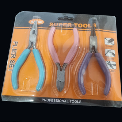 Best quality 3 Pieces Mini Jewelry Making Pliers Bead Tool Set, Pack of 3