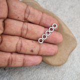 10pcs five loop connectors findings Silver antique