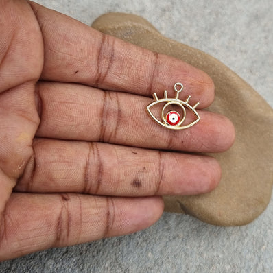 6pcs pack evil eye red charms