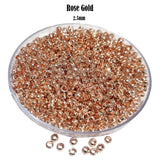 500 PIECES ROUND CRIMP 2.5 MM SIZE Rose Gold Plated