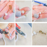 500 pcs Round Crimps Size- 3mm Rose gold plated