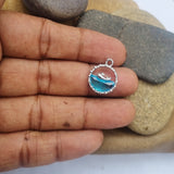 Anti Tarnish Ocean touch Pendant charms for jewelry making Sold Per Piece Pack