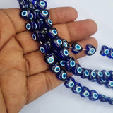 10mm Heart Evil eye beads for jewelry and crafts making Sold Per line about 38~39 beads