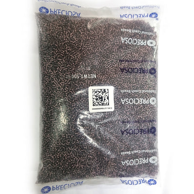 Preciosa Czech Glass Seed Beads 11/0 Size (2mm) Sold Per pack of 20 Grams, Purple silver line color