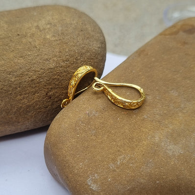 Fancy Earring fish hook Sold Per 4pcs (2 pairs) Pack