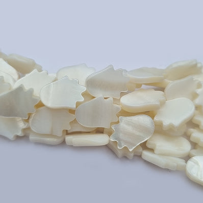 Tulip Shape Mother of Pearl MOP Shell Beads sold Per line about 26 Beads in size about 10x15mm