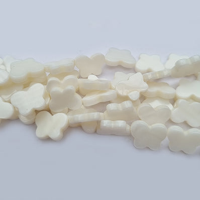 Butterfly Shape Mother of Pearl MOP Shell Beads sold Per line about 32 Beads in size about 8x12mm