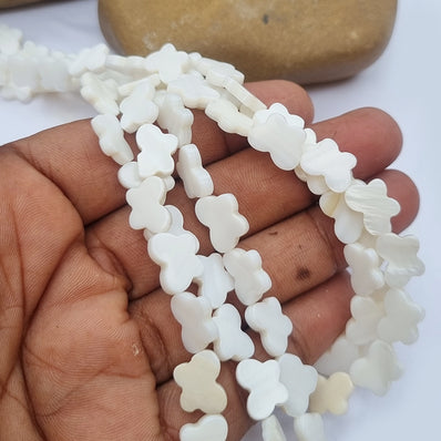 Butterfly Shape Mother of Pearl MOP Shell Beads sold Per line about 32 Beads in size about 8x12mm