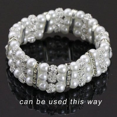 20 PCS PACK, 8 MM SIZE RHINESTONES BALL SPACER BEADS  Silver