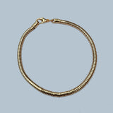 Snake chain bracelets DIY just add large hole beads charms Gold Plated, Sold Per Piece