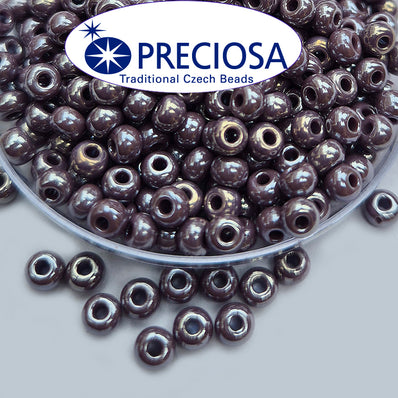 Preciosa Czech Glass Seed Beads 6/0 Size (2mm) Sold Per pack of 20 Grams, Purple Luster color