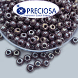 Preciosa Czech Glass Seed Beads 6/0 Size (2mm) Sold Per pack of 20 Grams, Purple Luster color