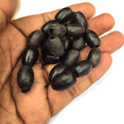 10 PIECES PACK' 10x16 MM EBONY BEADS