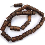 10 PIECES PACK' 23x10 MM EBONY BEADS