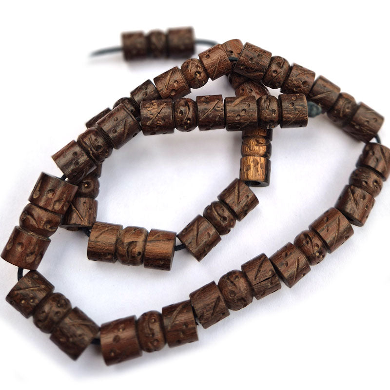 10 PIECES PACK' 23x10 MM EBONY BEADS