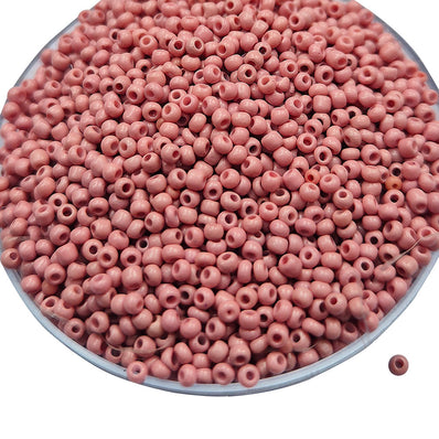 100 GRAMS PACK' Factory over stock fine quality of glass seed beads in size about 2mm (11/0)