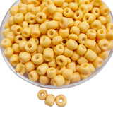 50grams pkg. 6/0 size (4mm approx) glass seed beads, color Dark IVROY