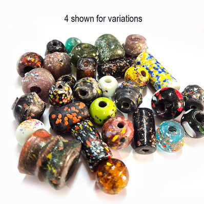 25pcs Large Size beads, large hole Vintage Trade Beads for jewelry making