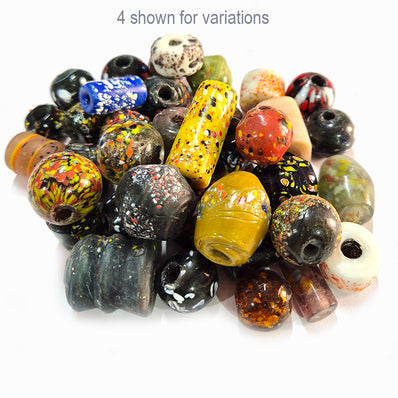 25pcs Large Size beads, large hole Vintage Trade Beads for jewelry making