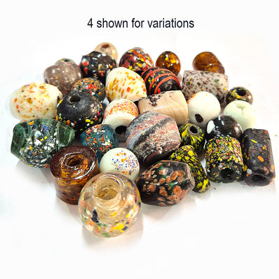 25pcs Large Size beads, large hole Vintage Trade Beads for jewelry making