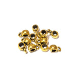 25pcs pkg. Pendant bail gold antique